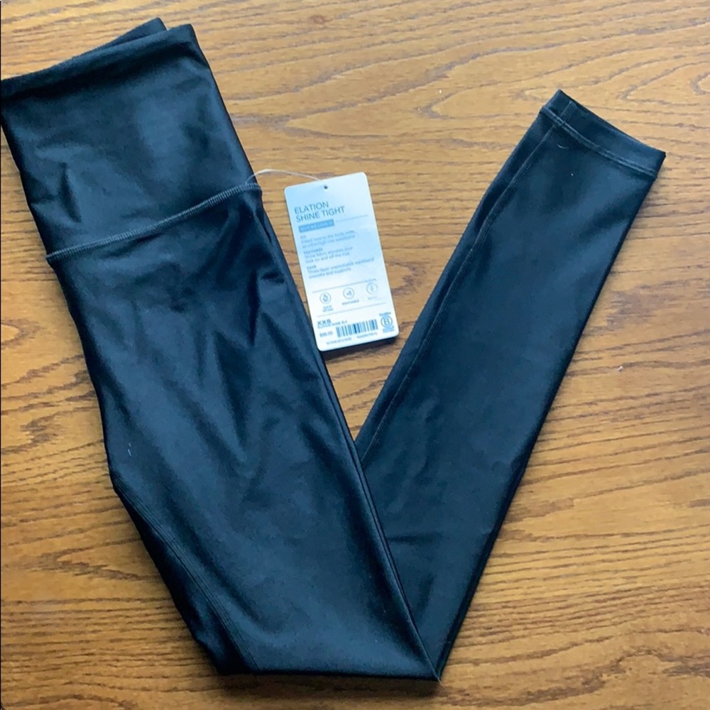 Athleta Elation shine tight black XXS